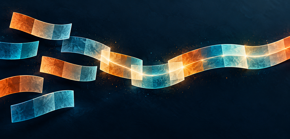 Smashing the token limit with overlapping fragments 10 Shows a ribbon stitched together